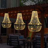 LumeVine — Solar Crystal Chandelier for Garden & Patio (28")