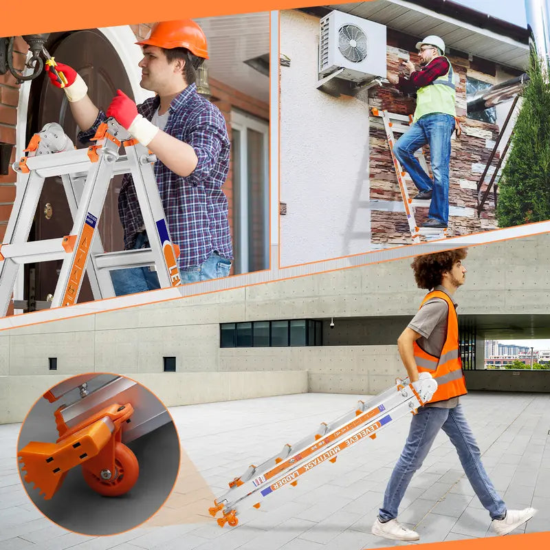 ClimbFlex — 20.5ft Telescoping Ladder with 330lb Capacity