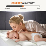 CloudNest — Cooling Bamboo Fiber Mattress Topper with Ergonomic Body Support