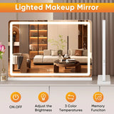 GlowFrame — Hollywood LED Vanity Mirror with 3 Color Modes & Dimmer Control