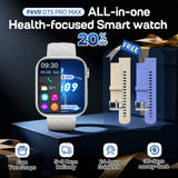 FitVII® GT5 Pro Max All-in-one Health Watch With Blood Pressure + EKG + Heart Rate + Temperature + Stress + Exercise + Blood Oxygen + Sleep + Uric Acid + Blood Fat Monitoring 2026-9 Colors with Gift Straps