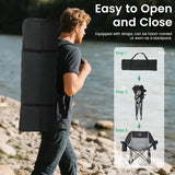 NestRock — XXL Padded Folding Rocking Chair with Insulated Cooler Pocket & Cup Holder (Holds 400lbs)
