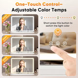 GlowFrame — Hollywood LED Vanity Mirror with 3 Color Modes & Dimmer Control