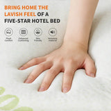 CloudNest — Cooling Bamboo Fiber Mattress Topper with Ergonomic Body Support