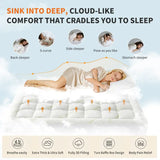 CloudNest — Cooling Bamboo Fiber Mattress Topper with Ergonomic Body Support