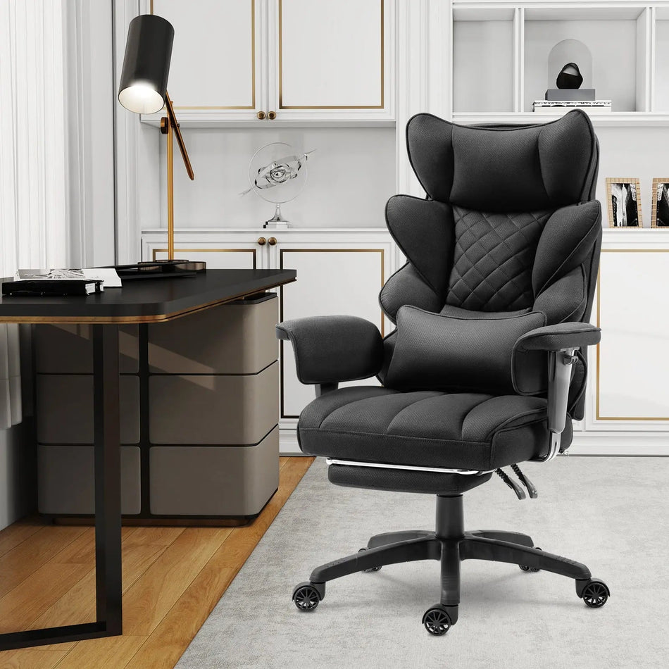 CurveThrone — Big & Tall Ergonomic Office Chair with Pocket Spring Lumbar Support
