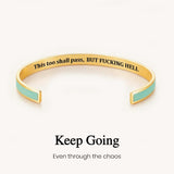 This Too Shall Pass Color Cuff Bracelet
