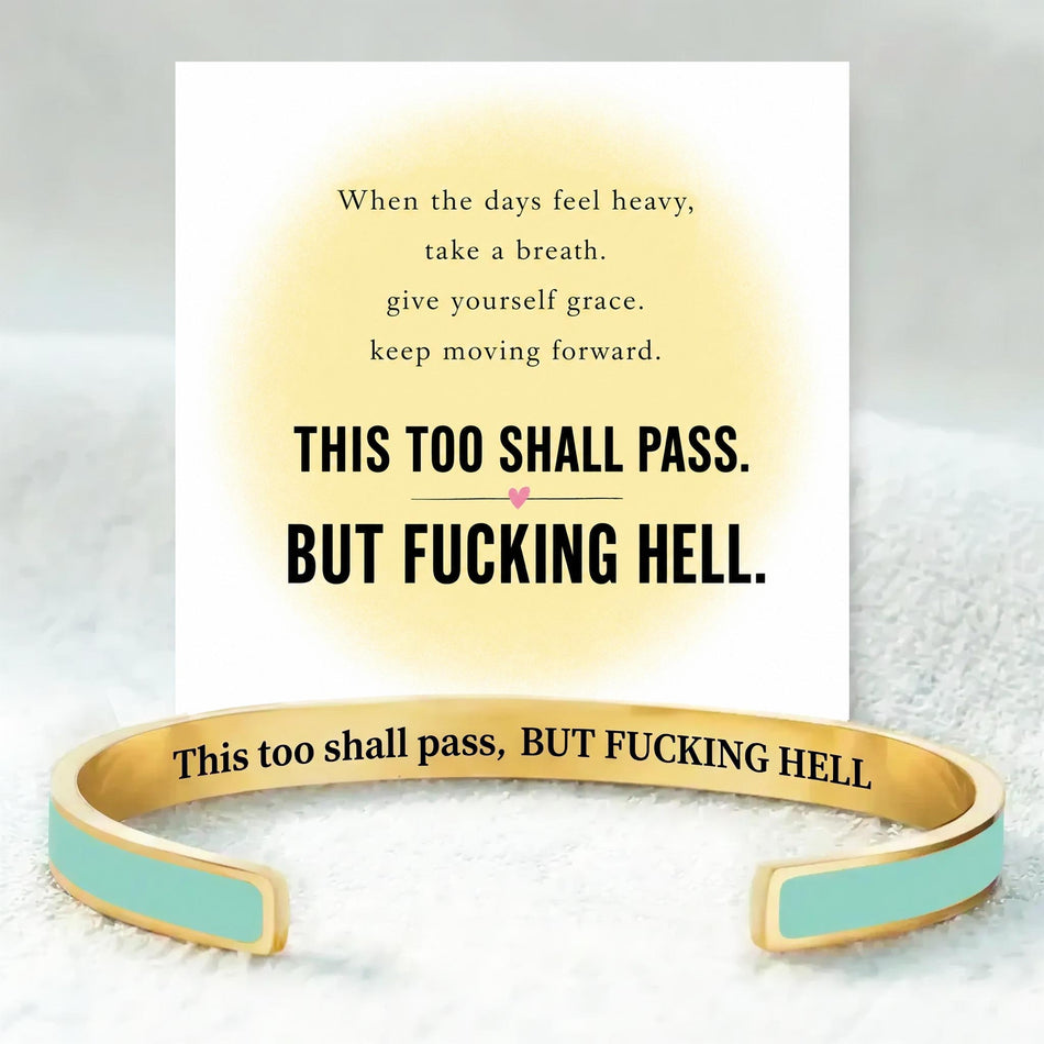 This Too Shall Pass Color Cuff Bracelet
