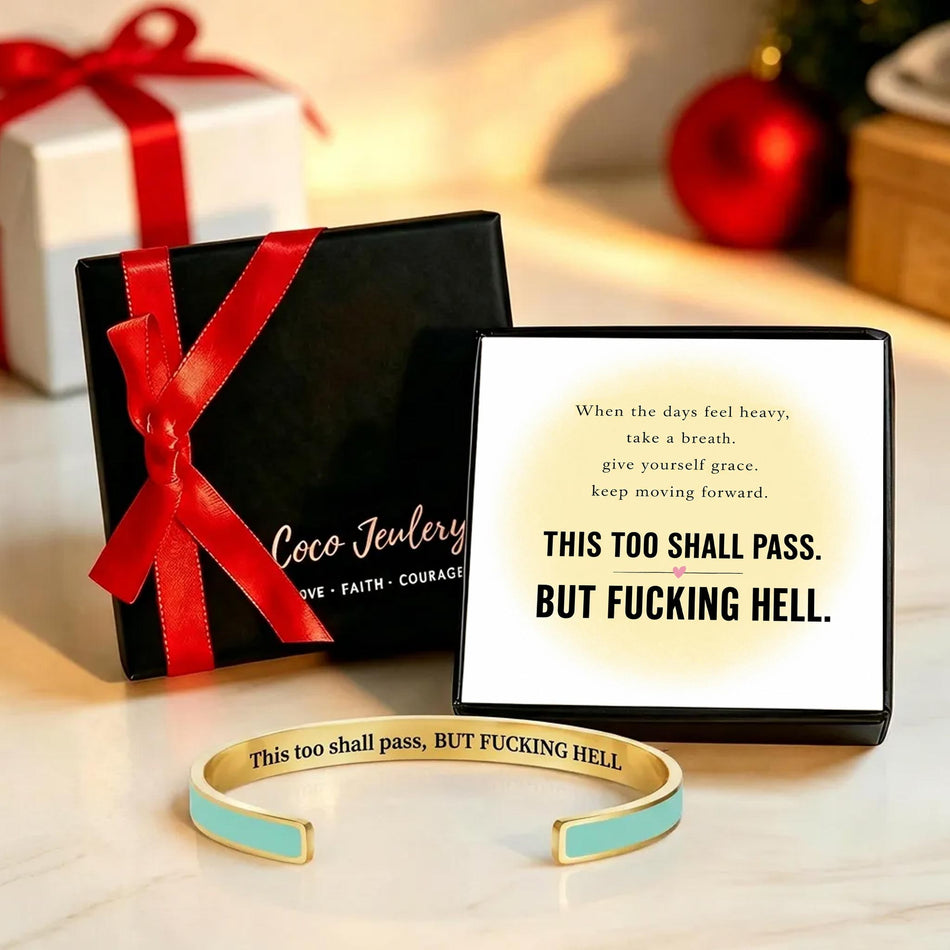 This Too Shall Pass Color Cuff Bracelet