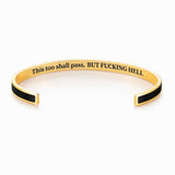 This Too Shall Pass Color Cuff Bracelet