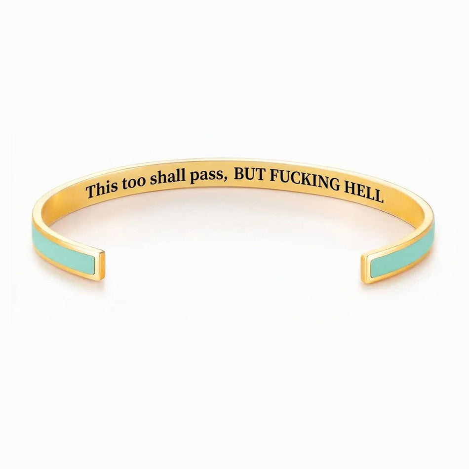 This Too Shall Pass Color Cuff Bracelet