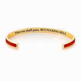 This Too Shall Pass Color Cuff Bracelet
