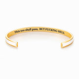This Too Shall Pass Color Cuff Bracelet