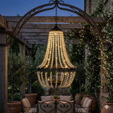 LumeVine — Solar Crystal Chandelier for Garden & Patio (28")