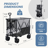 CarryForge™ Large Capacity Double Deck Folding Wagon