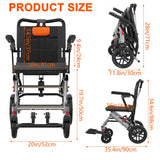 LiteRide — Foldable Transport Wheelchair with Aviation Aluminum Frame