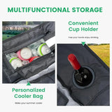 NestRock — XXL Padded Folding Rocking Chair with Insulated Cooler Pocket & Cup Holder (Holds 400lbs)