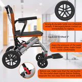 LiteRide — Foldable Transport Wheelchair with Aviation Aluminum Frame